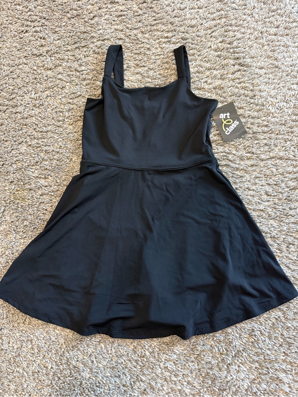 Art Class Black Sleeveless Fit & Flare Dress for girls athletic dress